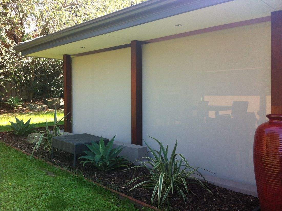 A Set of Outdoor Cafe Blinds in Melbourne